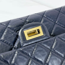 Load image into Gallery viewer, Chanel navy blue calfskin 226 medium reissue, gold hdw

