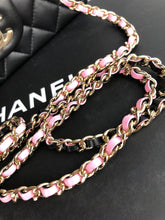 Load image into Gallery viewer, Chanel 23p black pink mini top handle, gold hdw
