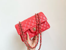 Load image into Gallery viewer, Chanel small pink caviar classic flap, gold hdw
