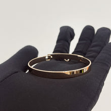 Load image into Gallery viewer, Hermes CDC 18K rose gold bangle with diamonds, SH

