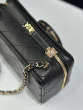 Load image into Gallery viewer, Chanel black lambskin Coco Click bag with light gold hdw
