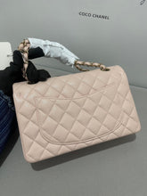 Load image into Gallery viewer, Chanel 21c light pink caviar small classic flap, light gold hdw
