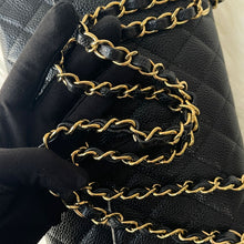Load image into Gallery viewer, Chanel 2024 black caviar medium classic flap, gold hdw, microchip
