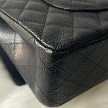 Load image into Gallery viewer, Chanel 2024 black caviar medium classic flap, gold hdw, microchip
