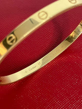 Load image into Gallery viewer, Cartier 2025 4.8mm medium model love Bangle, 18k yellow gold
