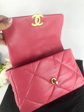 Load image into Gallery viewer, Chanel 19 dark pink small lambskin
