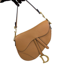 Load image into Gallery viewer, Dior medium saddle in caramel, gold hdw
