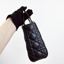 Load image into Gallery viewer, Lady Dior small black lambskin with gold hdw
