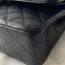 Load image into Gallery viewer, Chanel 2024 black caviar medium classic flap, gold hdw, microchip
