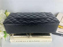 Load image into Gallery viewer, Chanel black medium lambskin classic, with gold hdw
