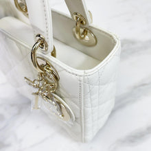 Load image into Gallery viewer, Lady Dior white small ABC, with gold hdw
