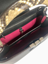 Load image into Gallery viewer, Louis Vuitton 2023 black capucines BB in taurillon leather with gold hardware and snakeskin handle
