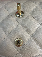 Load image into Gallery viewer, Chanel double flap jumbo beige caviar with gold hardware.
