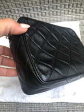 Load image into Gallery viewer, Chanel black vintage lambskin square, silver hdw
