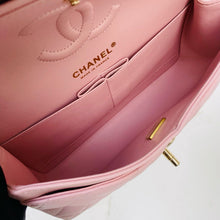Load image into Gallery viewer, Chanel classic flap small pink 22b caviar with light gold hdw
