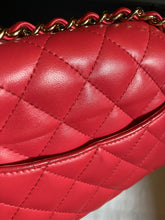 Load image into Gallery viewer, Chanel red/pink mini lambskin rectangular, gold hdw
