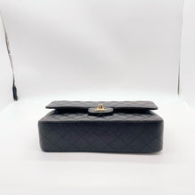 Load image into Gallery viewer, Chanel black caviar medium classic, gold hardware, chip
