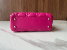 Load image into Gallery viewer, Lady Dior mini in Barbie pink with gold hdw
