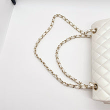 Load image into Gallery viewer, Chanel medium white iridescent calfskin, gold hdw 31 series
