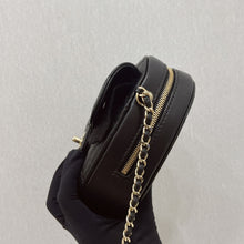 Load image into Gallery viewer, Chanel 22s CC in love lambskin large black heart bag, light gold hdw
