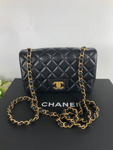 Load image into Gallery viewer, Chanel 27 series black mini, gold hdw
