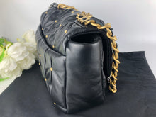 Load image into Gallery viewer, Chanel 19 small black studded lambskin
