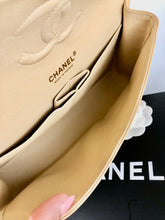 Load image into Gallery viewer, Chanel beige caviar medium classic flap, gold hdw
