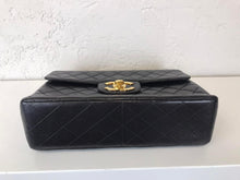 Load image into Gallery viewer, Chanel 24k gold hdw vintage black jumbo XL
