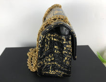 Load image into Gallery viewer, Chanel Egyptian graffiti mini reissue, rare from 19A collection croc embossed calfskin
