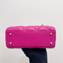 Load image into Gallery viewer, Lady Dior mini in Barbie pink with gold hdw
