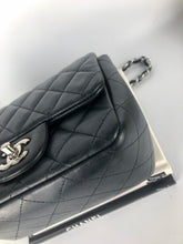 Load image into Gallery viewer, Chanel 19 series charcoal grey mini lambskin, silver hdw
