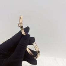 Load image into Gallery viewer, Hermes CDC 18K rose gold bangle with diamonds, SH
