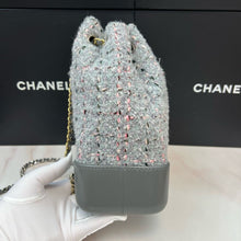 Load image into Gallery viewer, Chanel grey tweed Gabrielle backpack
