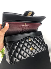 Load image into Gallery viewer, Chanel 31 series black lambskin medium flap, gold hdw
