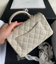 Load image into Gallery viewer, Chanel mini caviar top handle, gold hdw
