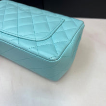 Load image into Gallery viewer, Chanel 19c Tiffany blue mini, silver hdw (rare)
