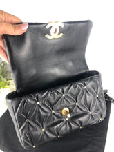 Load image into Gallery viewer, Chanel 19 small black studded lambskin
