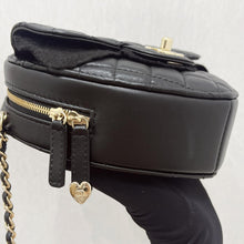 Load image into Gallery viewer, Chanel 22s CC in love lambskin large black heart bag, light gold hdw

