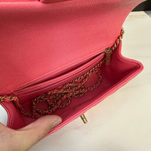 Load image into Gallery viewer, Chanel mini 20cm with top handle, pink caviar with gold hdw
