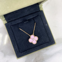 Load image into Gallery viewer, Van Cleef &amp; Arpels (VCA) 2015 limited edition pink porcelain pendant with diamond, rose gold.
