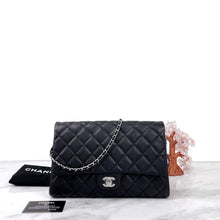 Load image into Gallery viewer, Chanel black caviar timeless clutch, silver hdw, 18 series
