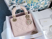 Load image into Gallery viewer, Lady Dior mini pink with gold hdw
