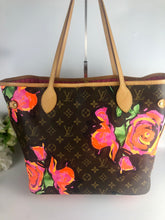 Load image into Gallery viewer, Louis Vuitton Rare Stephen Sprouse neverfull MM roses
