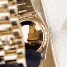 Load image into Gallery viewer, Rare Vintage Rolex Day-Date 18048 36mm 18K Yellow Gold Diamond Champagne Dial Watch
