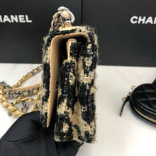 Load image into Gallery viewer, Chanel 19 tweed woc with round pouch
