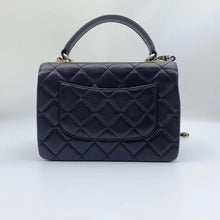 Load image into Gallery viewer, Chanel black small trendy, gold hdw chip
