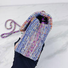 Load image into Gallery viewer, Rare Chanel mini tweed rainbow with with rainbow hdw

