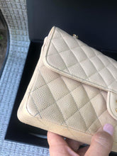 Load image into Gallery viewer, Chanel beige medium classic flap, caviar leather, gold hdw
