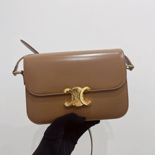 Load image into Gallery viewer, Celine triomphe medium with gold hdw
