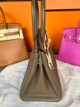 Load image into Gallery viewer, Hermes Birkin 30 etoupe with gold hdw, clemence leather. Stamp C (2018)
